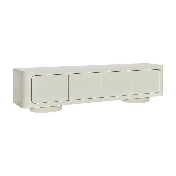 Ovora Entertainment Tv Unit Warm White, 200cm