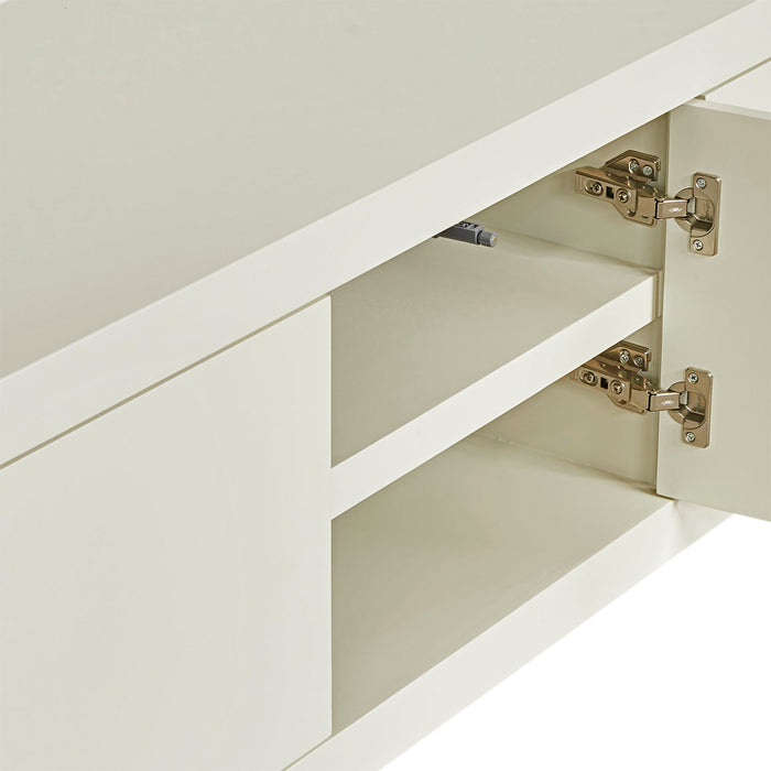 Ovora Entertainment Tv Unit Warm White, 200cm