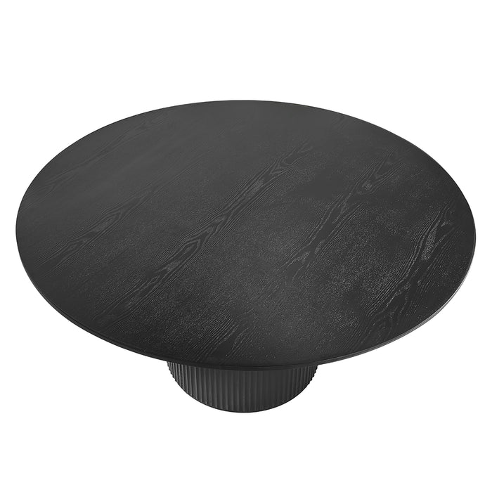 Ripple Round Dining Table Black - 150cm