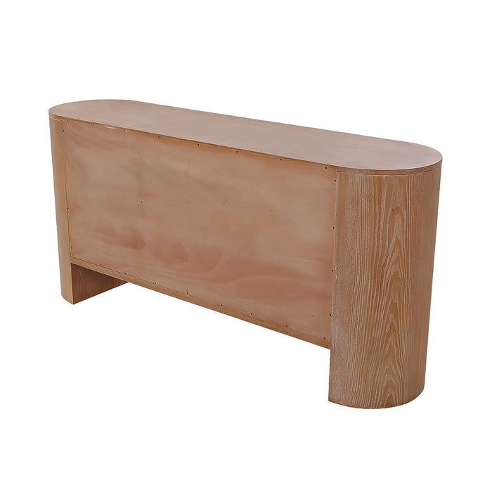 Zella 3 Door Sideboard Buffet Natural Ash