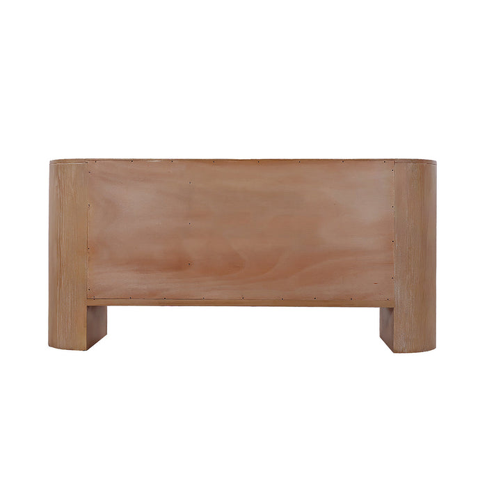 Zella 3 Door Sideboard Buffet Natural Ash