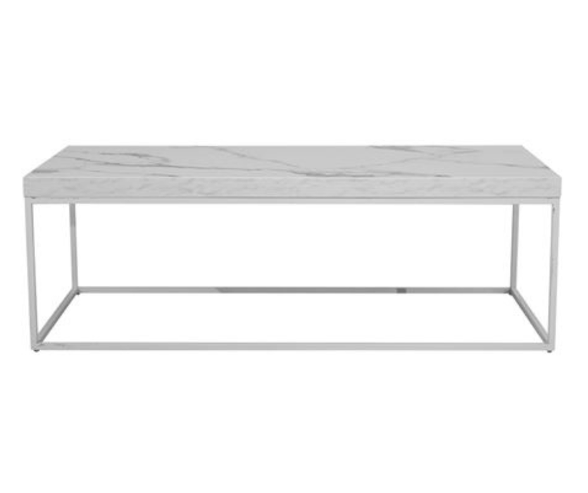 White Marble Look Coffee Table