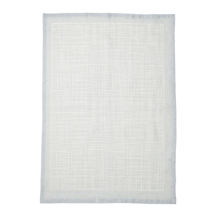 Verdi Linen Tea Towel Illusion Blue