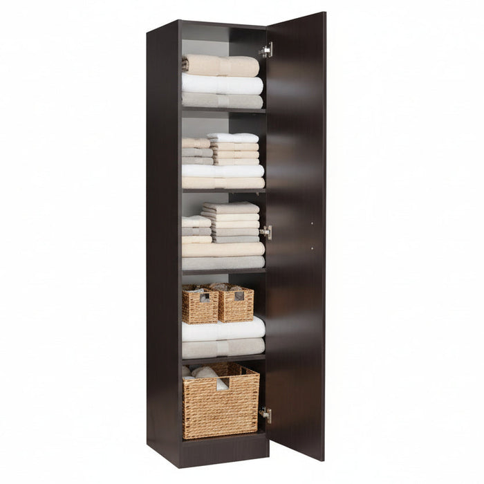 Single Door Pantry Walnut, 40cm