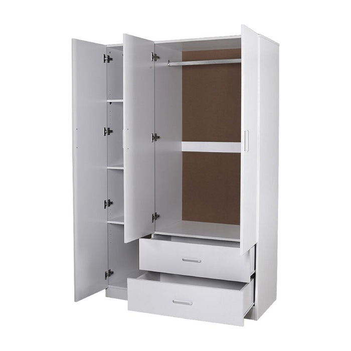 Redmond 3 Door Wardrobe - White