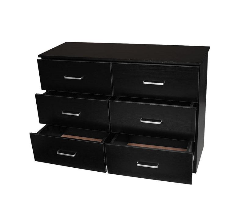 White 6 Drawer Tallboy