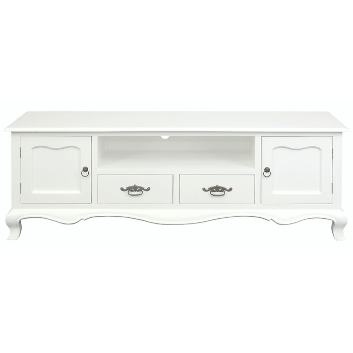 La Cove French Provincial Entertainment Unit, White, 168cm