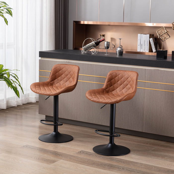 61cm Palax Faux Leather  Barstools ( Set of 2 )