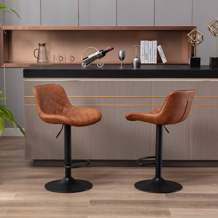 61cm Palax Faux Leather  Barstools ( Set of 2 )
