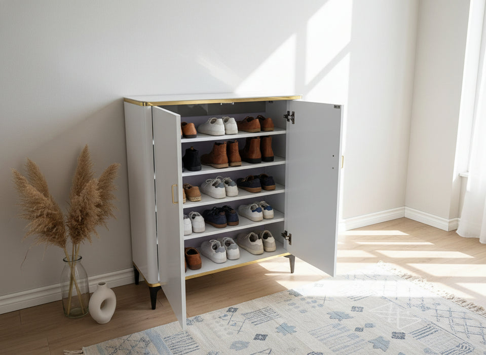 Amarelle 2 Door Shoe Cabinet, ASSEMBLED