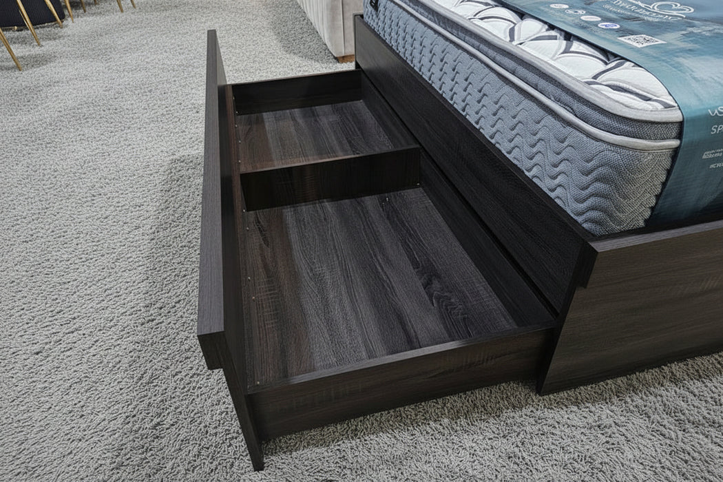 Boston Gas Lift Bed Charcoal