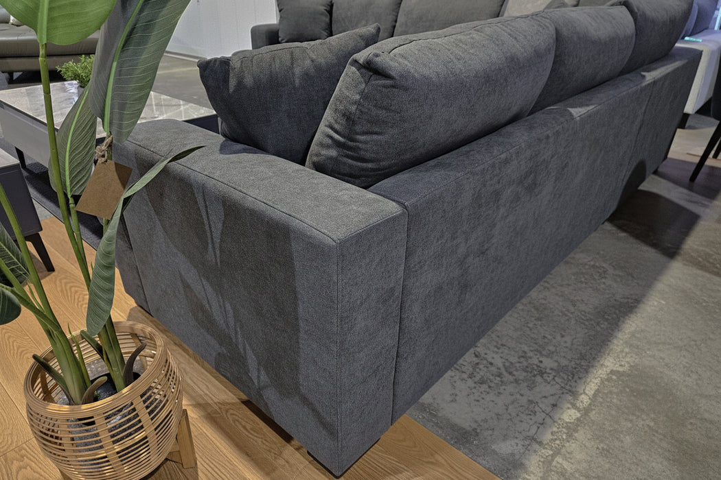 Hasting 5 Seater Corner Lounge - Dark Grey