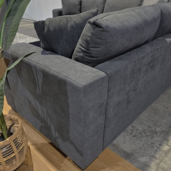 Sussex 5 Seater Corner Lounge - Dark Grey