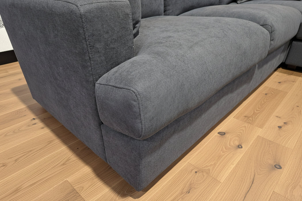 Hasting 5 Seater Corner Lounge - Dark Grey