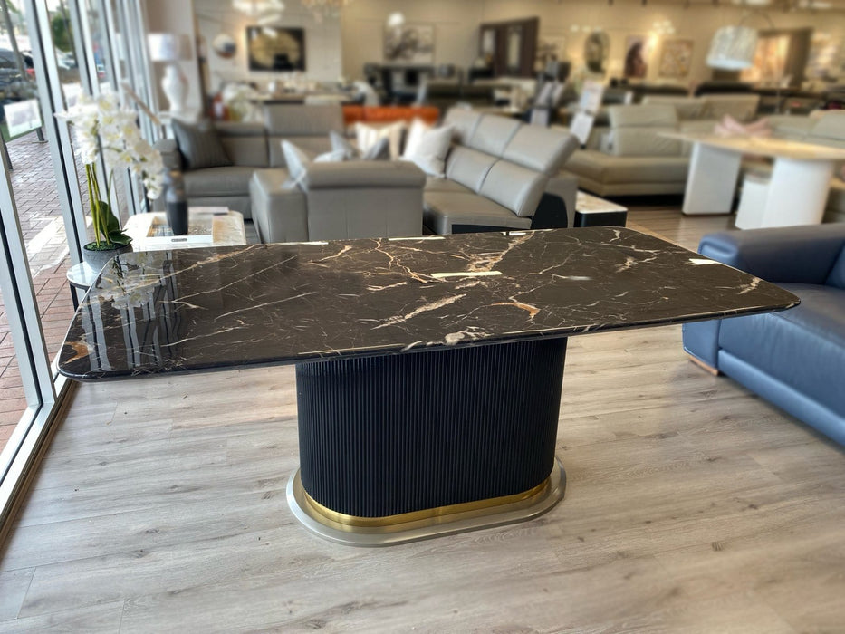 Amari Marble Black Dining Table