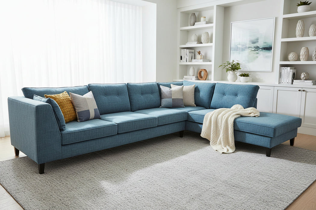 Eastwood 6 Seater Fabric Corner Lounge Chaise