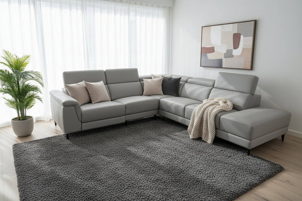 Balmain 3 Seater Modular Chaise Lounge in Fabric