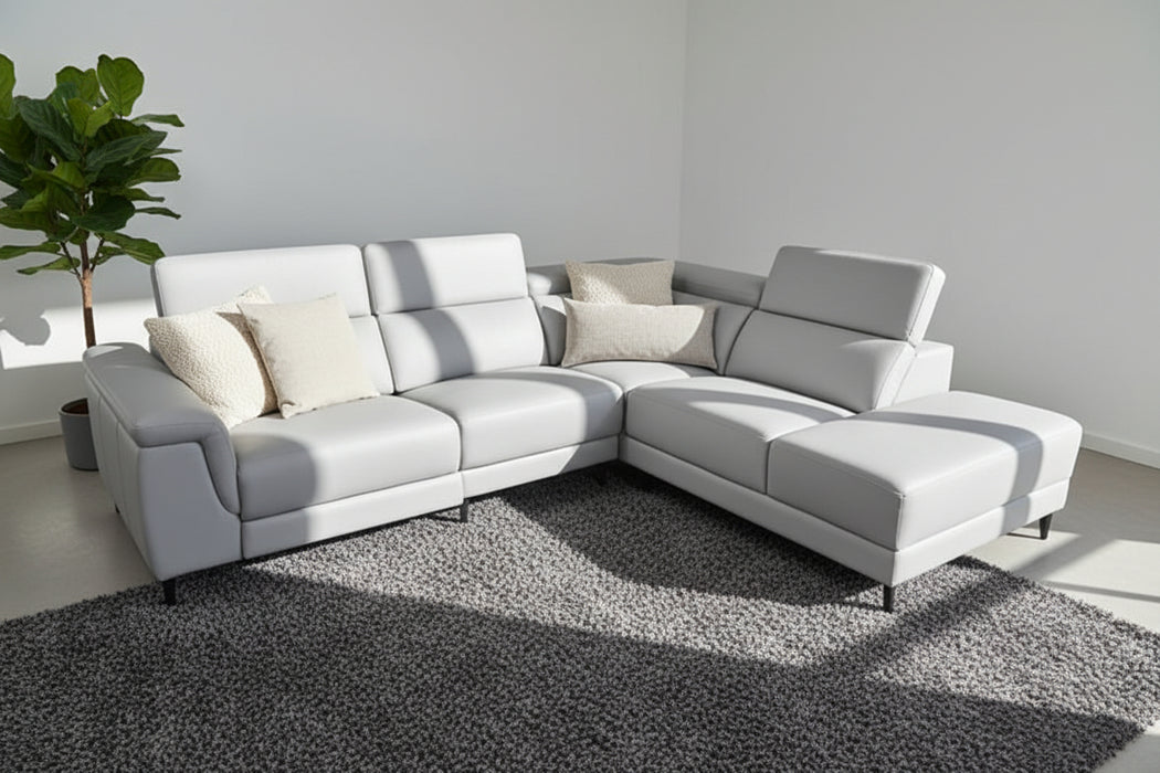 Balmain 3 Seater Modular Chaise Lounge in Fabric