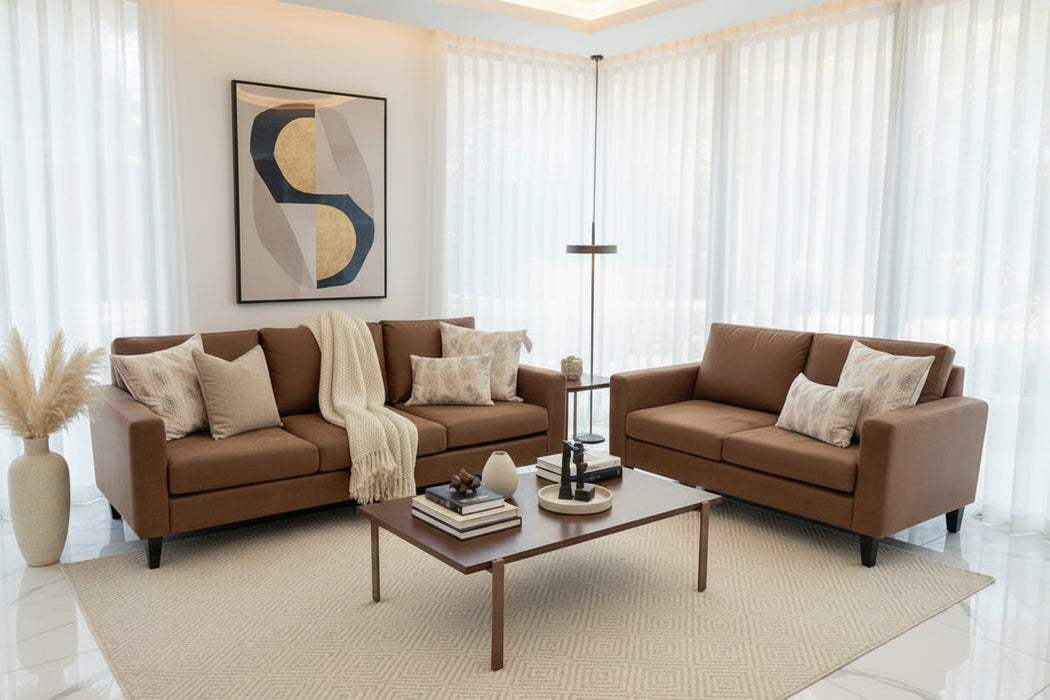 Cleo 3 + 2 Seater Lounge in Fabric