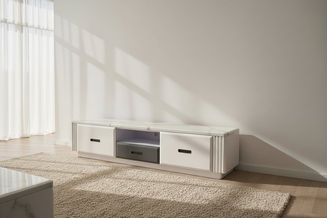 Madrid 2.0 Entertainment Unit - White