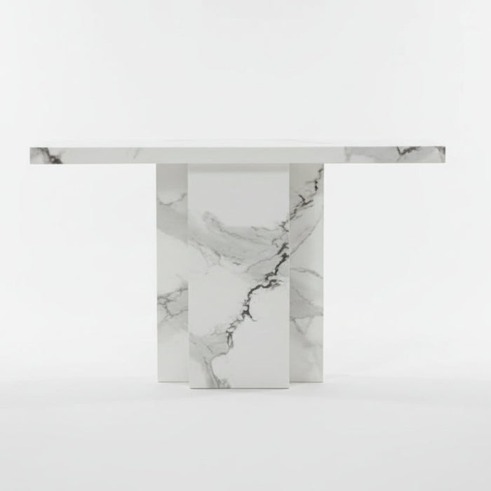 Carmela White Marble Console Table 130cm