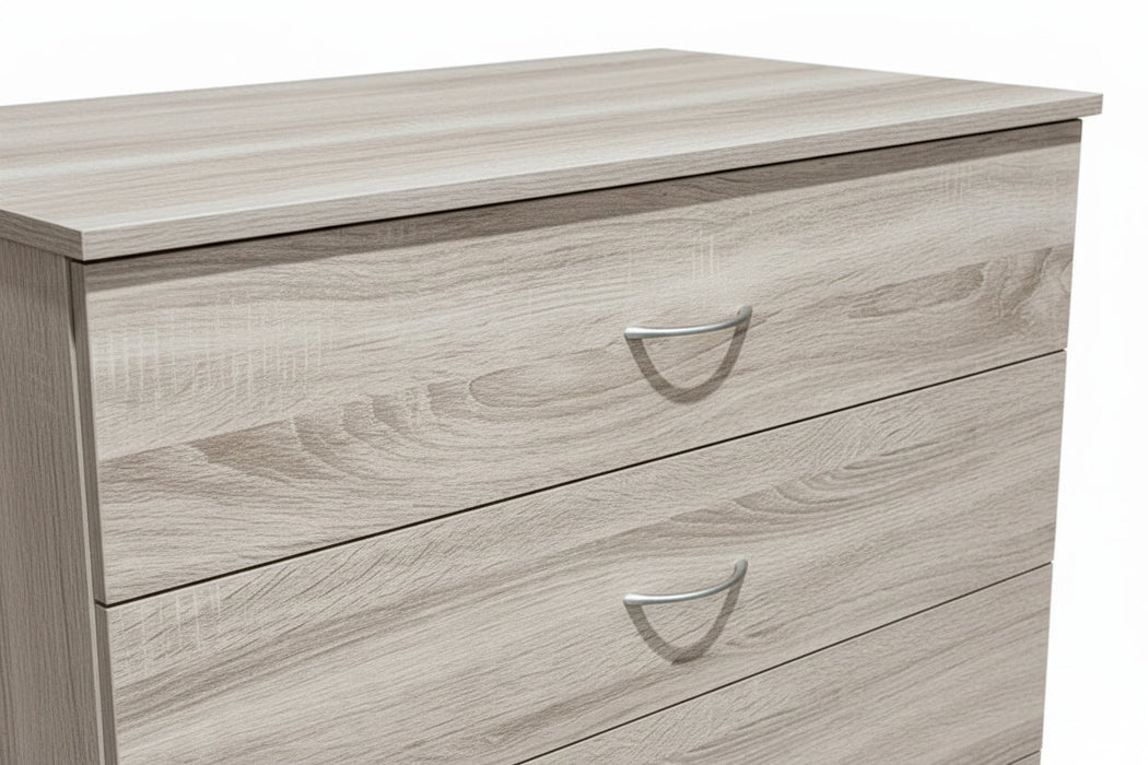 Evela 5 Drawer Chest of Drawers Light Oak 80cm