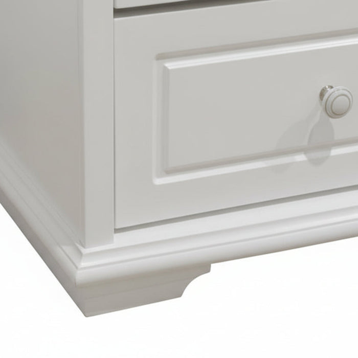 Davinci 2 Drawer Bedside White