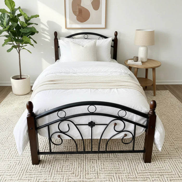 Princesa King Single Size Metal Bed Frame