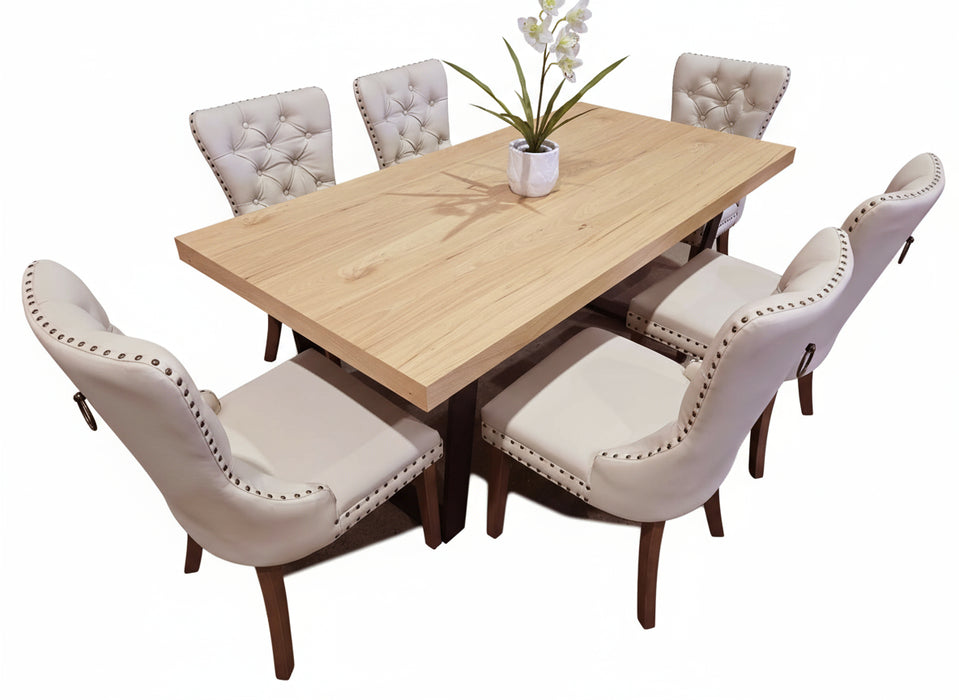 Elva 7 Piece Dining Set with 6 Chairs