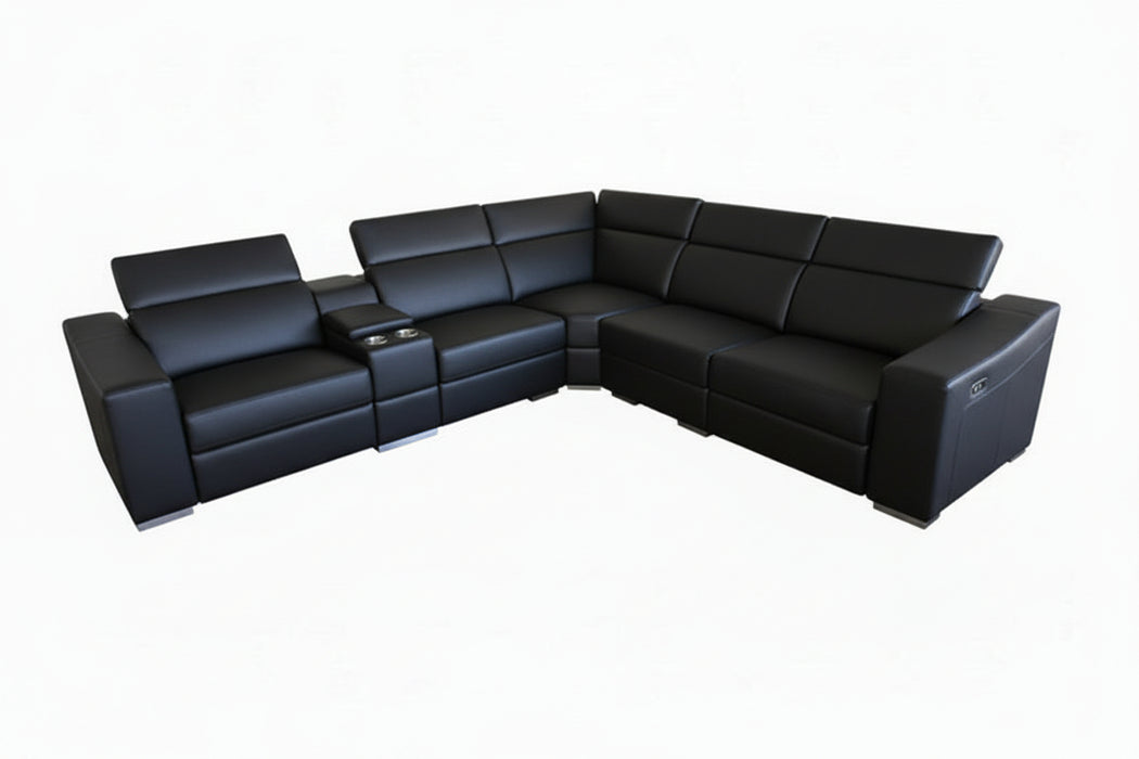 Academy Medium Size Fabric Corner Power End Recliners