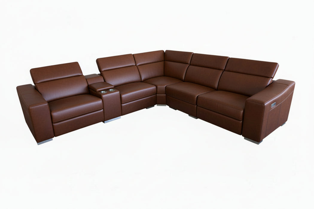 Academy Medium Size Fabric Corner Power End Recliners