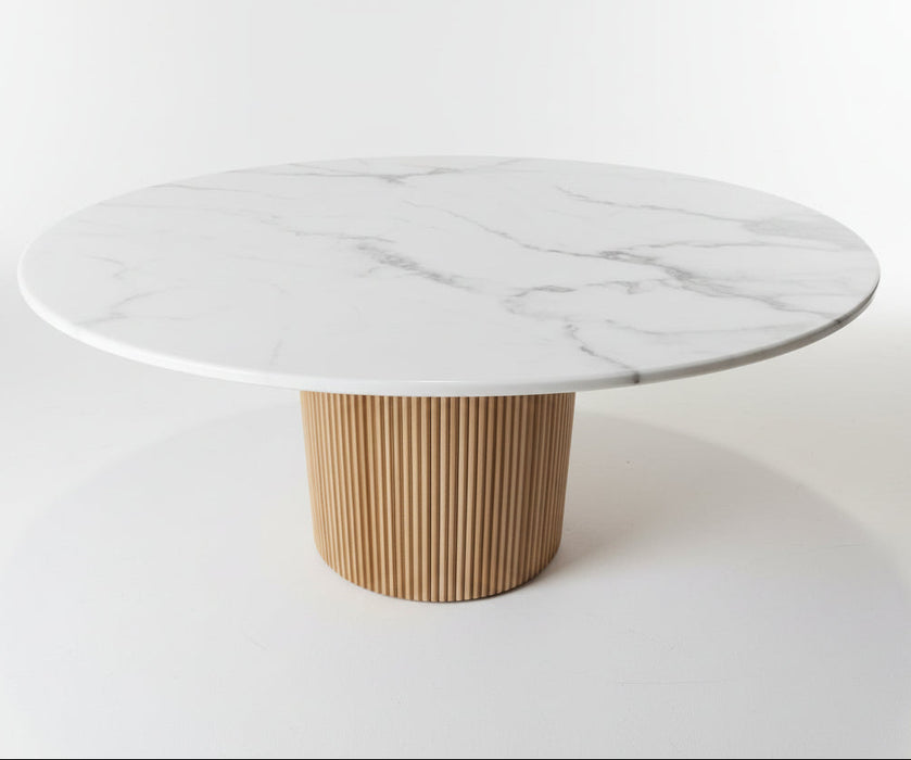 Deva Round Marble Dining Table 120x120x75cm