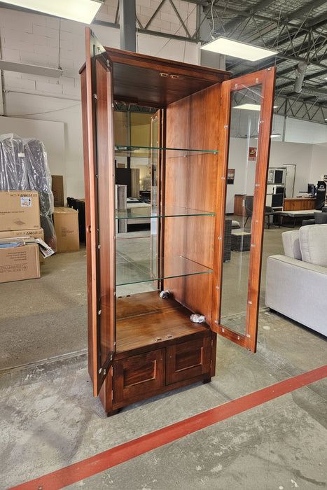 Hampton Cedar Australian Made Display Bookcase Cabinet