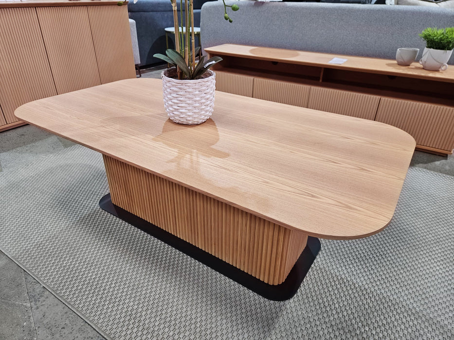Belmore Fluted Coffee Table - Natural