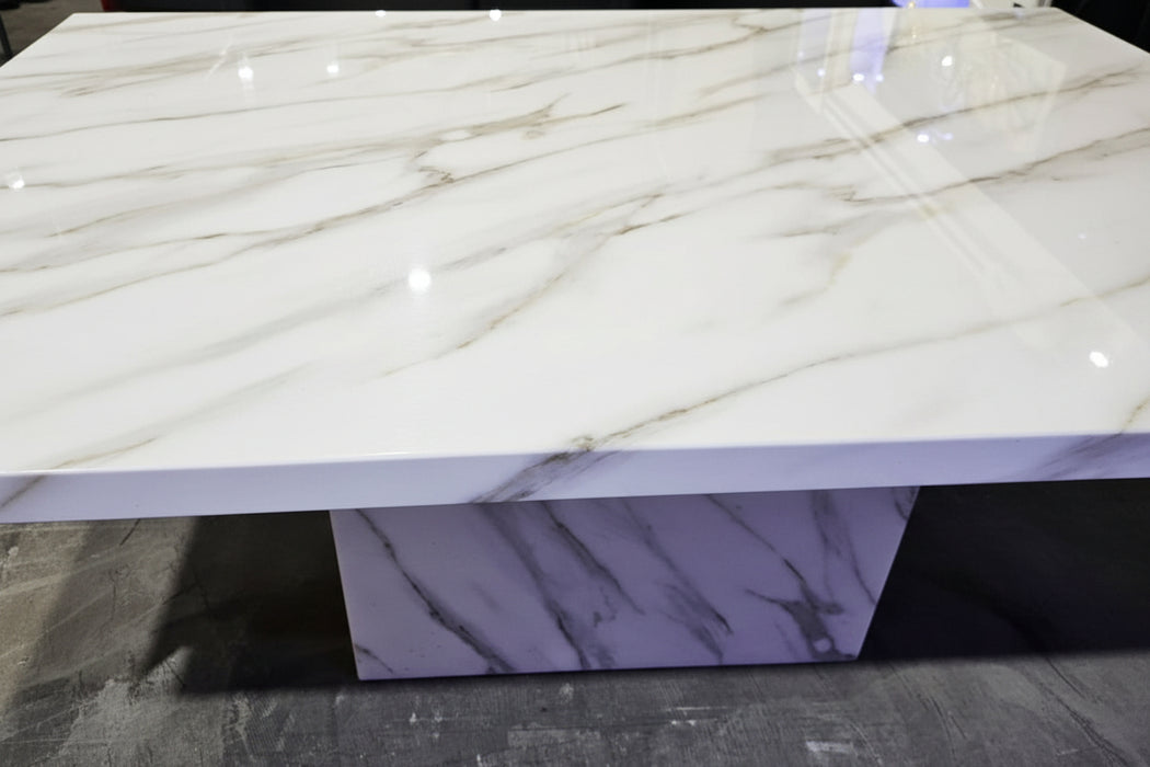 Ashton Marble Dining Table White 180cm