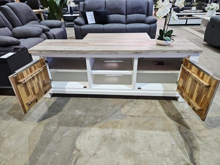 176cm Homestead Solid Acacia Wood TV Unit