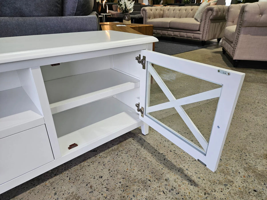 Haven 170cm Entertainment Unit Tv Stand White - Sydney