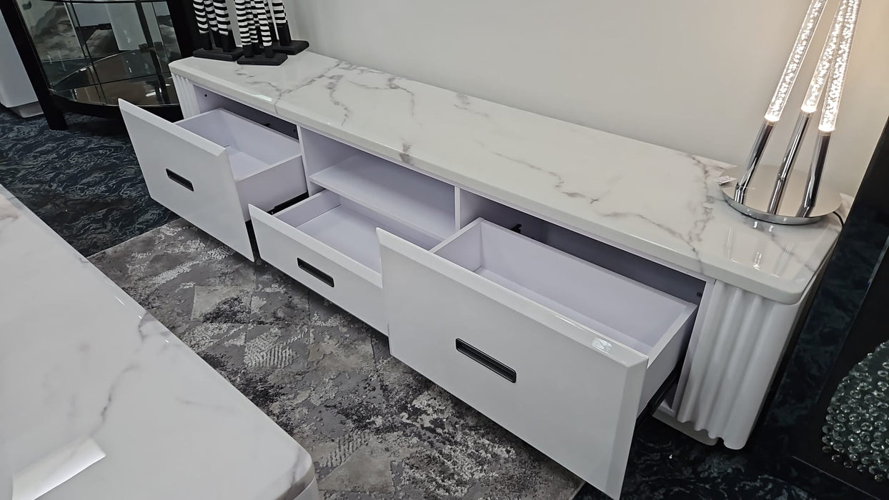 Madrid 2.0 Entertainment Unit - White