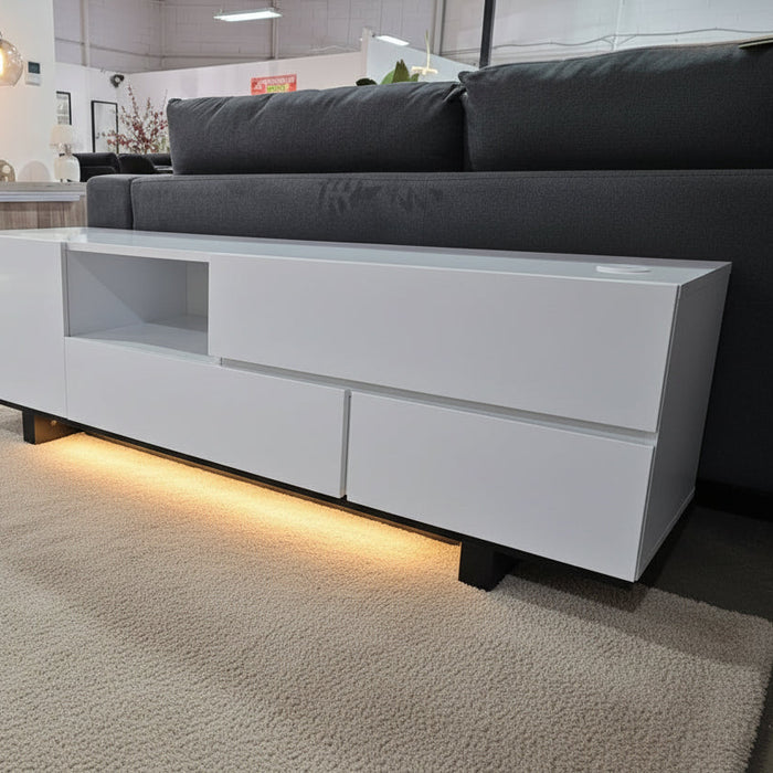 Hamptons Entertainment Unit 150cm, FULLY ASSEMBLED