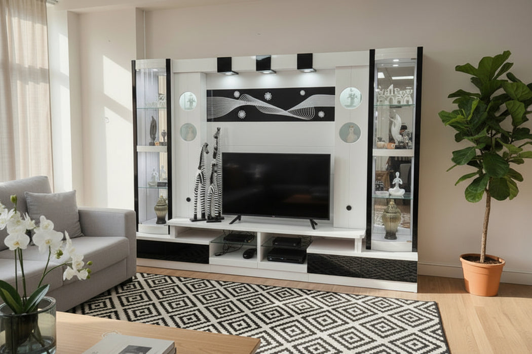 Modern 2.90m Entertainment Wall Unit