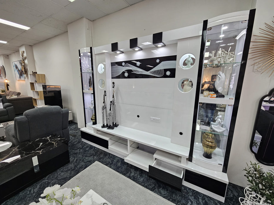 Modern 2.90m Entertainment Wall Unit