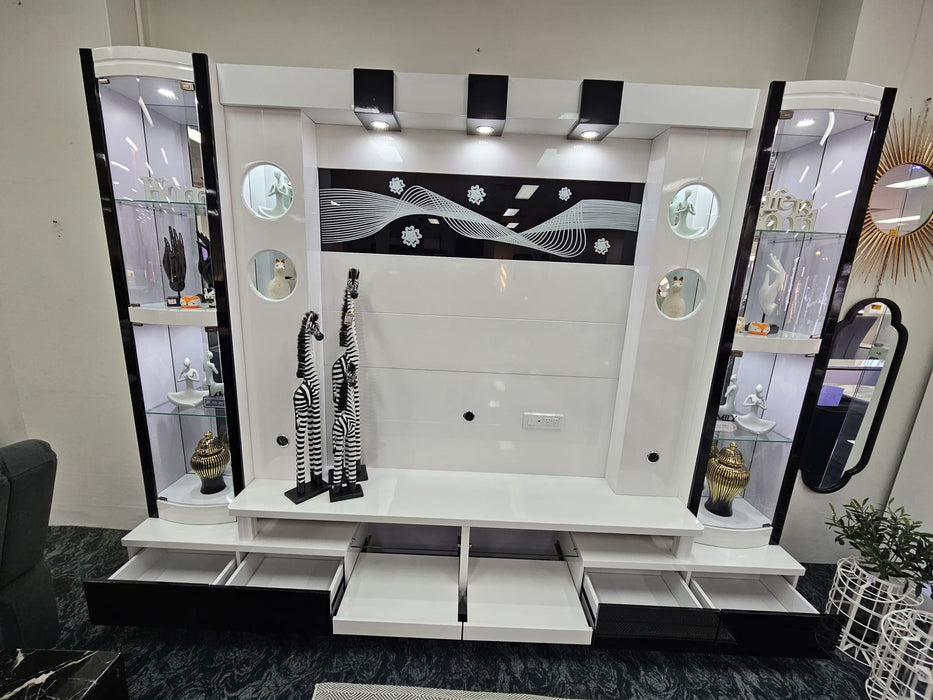 Modern 2.90m Entertainment Wall Unit