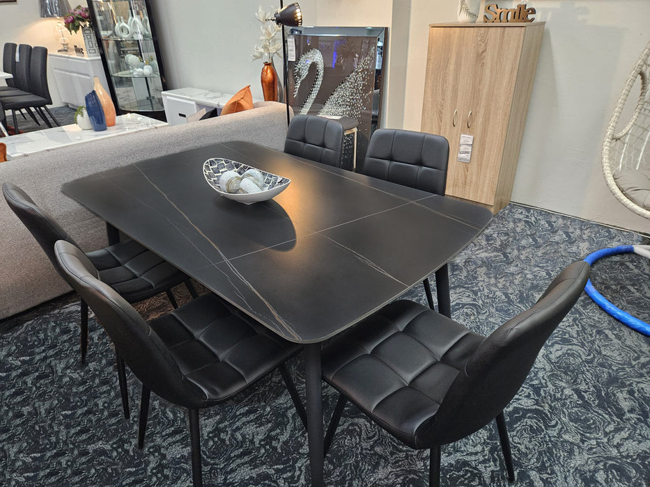Finland 1.5m Dining Table - Black