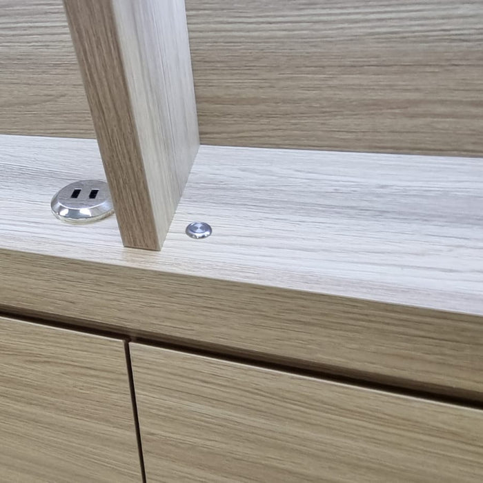 Limasa Queen Storage Bed Frame - Alpine Oak