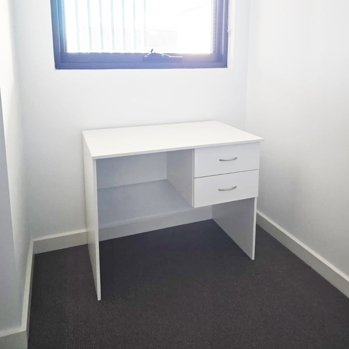 Mission White Study Desk 90cm