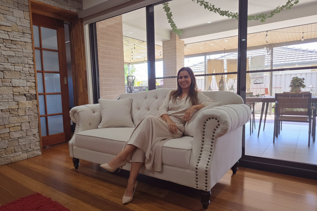 Vaucluse 2 Seater Sofa Beige