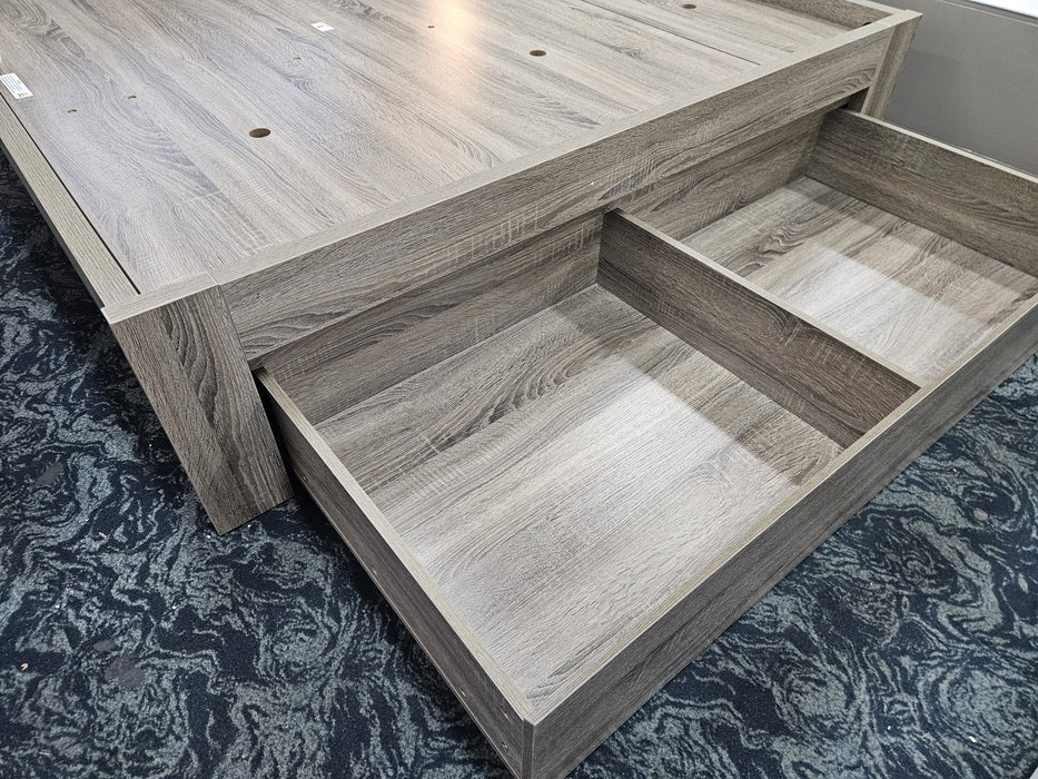 Bali Gas Lift Bed - Mocha Oak
