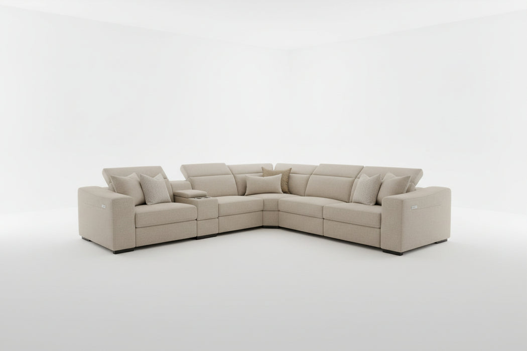 Academy Fabric Powered Modular Recliner Sofa