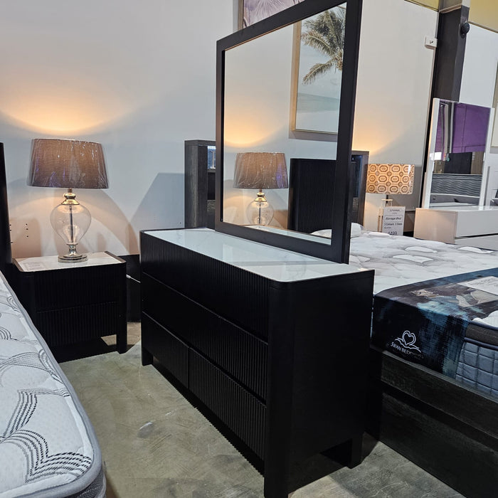 Europa Storage Gas lift Queen Bed Frame, White or Black