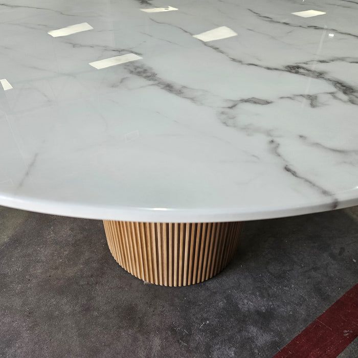 Deva Round Marble Dining Table 120x120x75cm